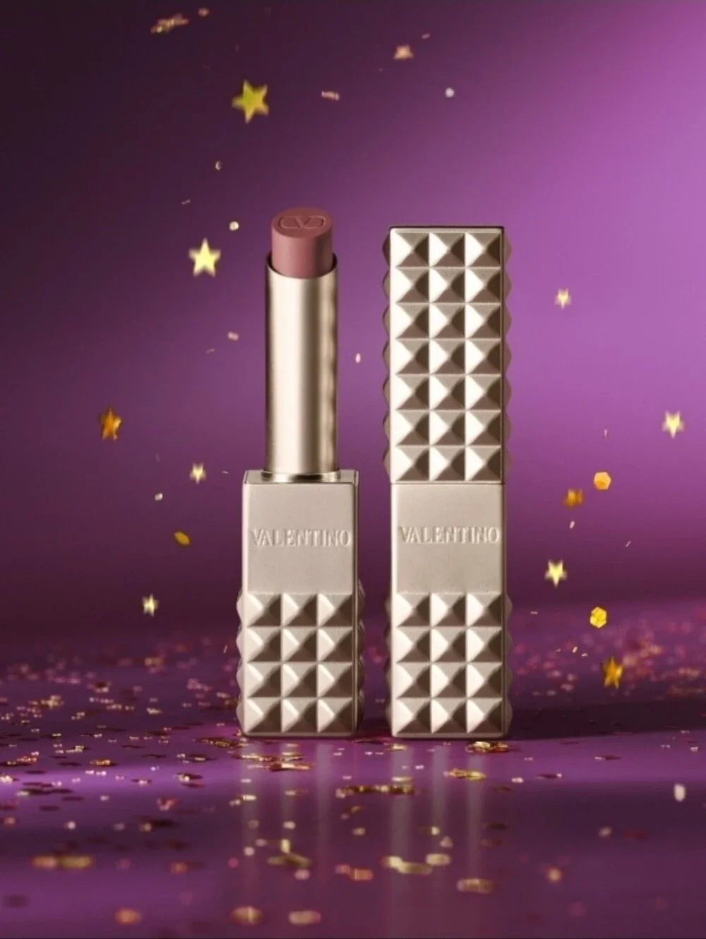 Spike Valentino Buttery Matte Refillable Lipstick Trio & Clutch